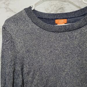 Joe Fresh Blue Gold Metallic Sweater XL